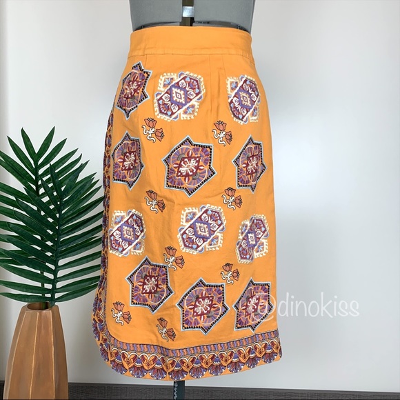 ANTHROPOLOGIE Krissy Embroidered Pencil Skirt - Picture 9 of 15